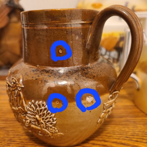 Royal Dalton Stoneware Pottery Whiskey Jug 5"x4.5" - Picture 7 of 9